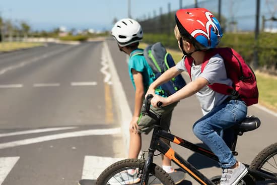 Kids crossing road